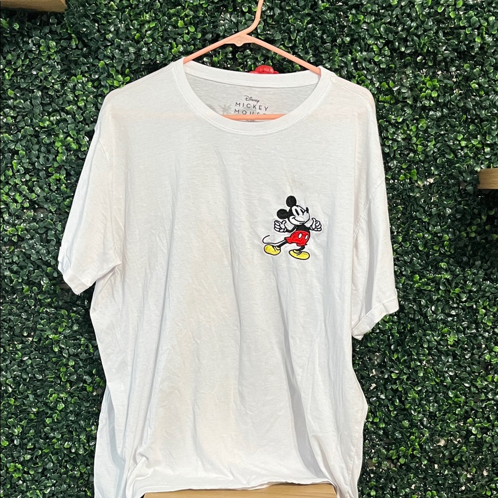 Disney White Tee with Mickey Mouse Graphic